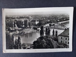 Old Postcard Győr - Rába Bridge 1956