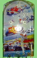 1970's évek CSEHSZKLOVÁK IGRA asztali flipper golyós játék FORMA 1. - 30 X 18 cm a képek szerint