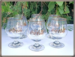 Footed, Bulbous Coca-Cola Glass Set with Box