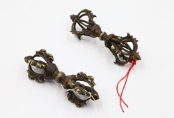 2 darab antik tibeti buddhista vadzsra (dordzse) pár