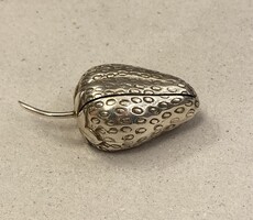 Sterling Silver Strawberry-Shaped Name Card Holder