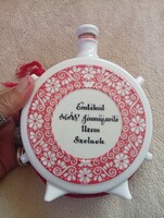 MÁV porcelán Hollóházi emlék butykos