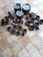 Városlőd Majolica Tea, Coffee, and Dinnerware Set, Nearly 60 Pieces