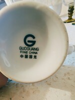 Makulátlan 19 részes Guoguang Fine China porcelán süteményes és kávés/teás készlet (6 személyes)
