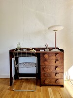 Rare, renovated industrial-style writing desk, LV 1093