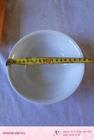 Fehér Zsolnay porcelán leveses, kocsonyás, mély,  gulyás tányér