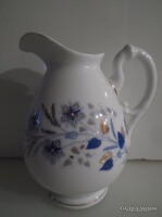 PORCELAIN PITCHER - 7 dl - NUMBERED - MARKED - 3D - painted - THICK - OLD - FLAWLESS