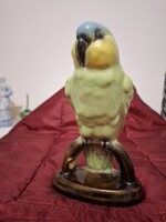 Retro Cervit Cluj Porcelain Parrot Figurine from the 1960s