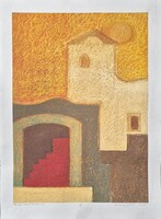 Aknay János - Templomdombi templom 84  x 60 cm computer print, merített papír