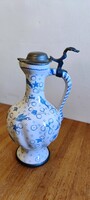Rare Vintage Ulmer Keramik Ceramic Beer Jug with Ox Handle (30 cm, 0.7L) – 1950s/60s