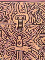 Keith Haring szárazpecséttel hitelesített számozott példány