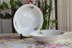 Vintage ARPO Porcelain Serving Platter – Romantic Floral Pattern, 2 pcs together