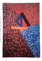 Aknay János - A nagy utazás 84 x 60 cm computer print, merített papír