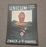 ÚJ Zwack Unicum retro hűtőmágnes