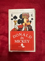 Rare Retro Disney Mickey and Minnie Double Deck, New, 1970s