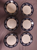 Eredeti Zsolnay Pompadour II. porcelán kistányér készlet (6 db) – Vitrinállapot