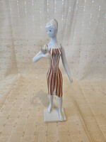 Drasche art deco EXTRÉM RITKA Galambos lány