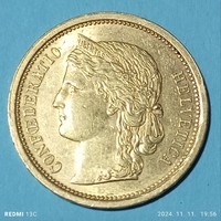 Scájci arany 20 Libertas frank 1886