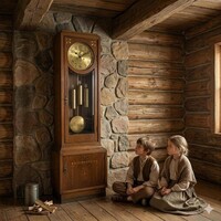 3 Heavy Neobaroque Standing Clocks