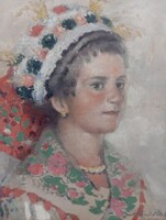 Pécsi-Pilch Dezső olaj- vászon festmény