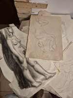 Figure Drawings, approx. 40 pieces
