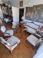 Hollóházi 6-piece Neobarokk Living Room Set with Table – Gobelin Upholstery