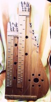 Folk Art Instrument. Handmade Humped Zither, Kerédi Menyhért 1989