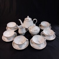 Retro Stadtlengsfeld porcelán tea/kávés készlet (6 személyes)