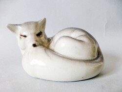 Rare Hódmezővásárhely Patócs Mihály Porcelain Fox