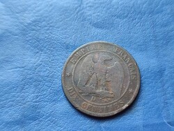 FRANCIAORSZÁG 10 CENTIMES / DIX CENTIMES 1856 D! III.NAPOLEON CSÁSZÁR!