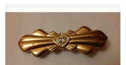 Vintage Retro 14k Aranyozásu Masnis Kitüző Bross