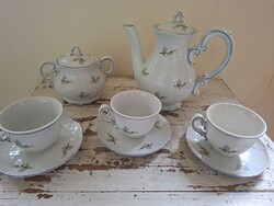Zsolnay Peach Blossom Pattern Coffee Set