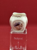Hollóházi cornflower pattern toothpick holder