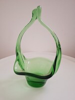 Czech Glass Serving Basket