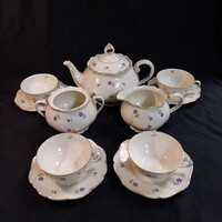 Csehszlovák Epiag búzavirág mintás porcelán tea/kávés készlet