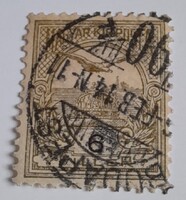 1900-1916 Turul 6 fillér pecsételt