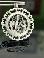 Vintage egyiptomi ezüst Medál-Bross