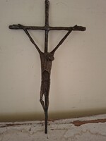Erwin Huber jelzett bronz feszület 1983.