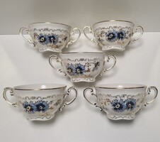 Zsolnay Búzavirág pattern 5-person Soup Set #2723