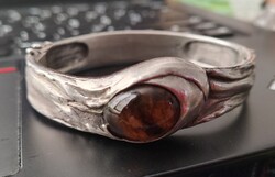Silver Bracelet / Amber