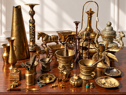 Huge Collection of Brass Decorative Items