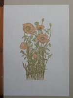 + Anikó Lunczer (1942-) : Poppies