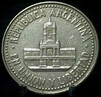 Argentína 25 centavo, 1993 (vörös)réz-nikkel /szürke színű/ G01J6