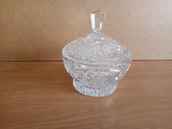Beautiful, Flawless Vintage Czech Lead Crystal Bonbonnière / Sugar Container