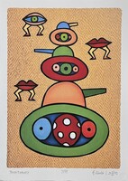 Ef Zámbó István - Tanktorony 42 x 30 cm computer print, merített papír