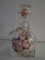 HAND-PAINTED - GLASS - ON BOTH SIDES - AUSTRIAN - THICK - 14 x 8 cm  - flawless