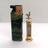 Vintage Copper Miniature Thermometer