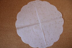 Old round tissue napkin for collectors,