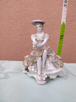 Porcelain Lady in a Lace Dress