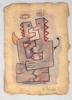 Ef Zámbó István 15,5 x 10,5 cm computer print, merített papír